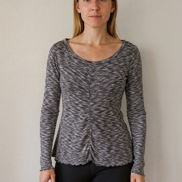 Calvin Klein Performance Tops - Calvin Klein Performance Long Sleeve Hoodie Top Space Dye Pullover‎